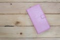 Pink smartphone leather case cover Royalty Free Stock Photo