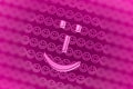 Pink smiley face background