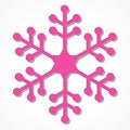 Pink snowflake