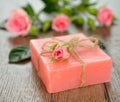 Pink soap