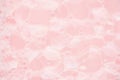 Pink soap bubbles and pink water as cute youth abstract background.