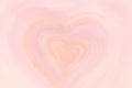 Pink soft watercolor painted heart romantic background