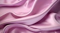 Pink soft wavy folds on the fabric silk satin background Royalty Free Stock Photo