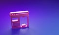 Pink Software, web developer programming code icon isolated on purple-blue background. Javascript computer script random Royalty Free Stock Photo