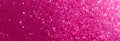 Pink sparkling glitter bokeh background, banner texture. Abstract defocused lights backdrop. Wide screen wallpaper Royalty Free Stock Photo