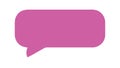 Pink Speech Bubble Icon, Chat Message Communication UI, vector design Generative AI Royalty Free Stock Photo