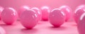 Pink spheres on pink background Royalty Free Stock Photo