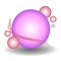 Pink Spheres Web Site Logo Royalty Free Stock Photo