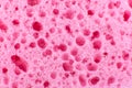 Pink sponge texture background. Close up, macro photo Royalty Free Stock Photo