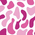 Colorful pink spots seamless pattern Royalty Free Stock Photo