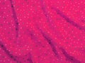 Pink spotted fabric abstract