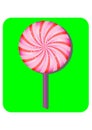 Pink and Sprakling Lolipop Candy Royalty Free Stock Photo
