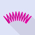 Pink spring icon, flat style