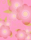 Pink Spring Opaque Flower Background