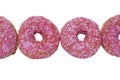 Pink Sprinkle O Ring Doughnuts