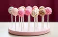 Pink Sprinkled Cake Pops