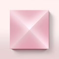 a pink square cube on a white background Royalty Free Stock Photo