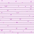 Pink square paper with black lines crossing it across the length. For writing texts and letters On the paper there were many littl