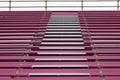 Pink stands at football stadium