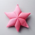 Little Star: Pink Star Shaped Pillow With Japanese Style And Meticulous Technique