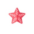 Pink Starfish Primitive Style Childish Sticker