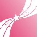 Pink stars background