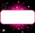 Pink stars copyspace background Royalty Free Stock Photo