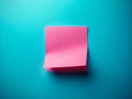 Pink Sticky Note 3D Render Minimalist Design for Creative Projects Office Inspiration and Personal Reminders on a Soft Royalty Free Stock Photo