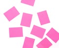 Pink sticky note Royalty Free Stock Photo