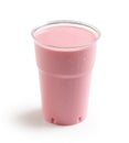 Pink strawberry milkshake