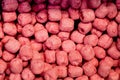 Pink strawberry rectangular candies background Royalty Free Stock Photo