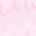 Pink strawberry yoghurt pattern