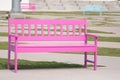 Pink street chair