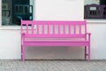 Pink street chair