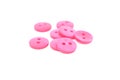 Pink Studs on isolated white Royalty Free Stock Photo
