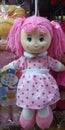 Pink Stuffed doll closeup pic