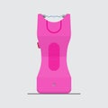 Pink stun gun icon.