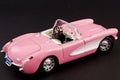 Pink stylish classic sports car Royalty Free Stock Photo