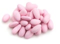 Pink sugared almonds