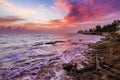 Pink sunrise Puerto Rico