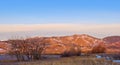 Pink Sunrise on Rocky Mountain Foothills Royalty Free Stock Photo