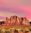 Pink Sunset Monument Valley Arizona Navajo Nation