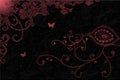 Pink swirls on dark background