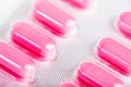 Pink tablet pills