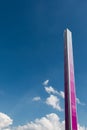 Pink Tall Metallic Column: Architectural Design Structure Royalty Free Stock Photo