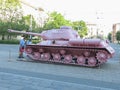 Pink tank in Brno