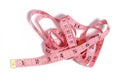 Pink tape measure Royalty Free Stock Photo