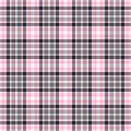 Pink tartan seamless vector patterns. Checkered plaid texture. Geometrical square background for fabric Royalty Free Stock Photo