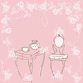 Pink tea -party