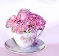 Pink Teacup Bouquet